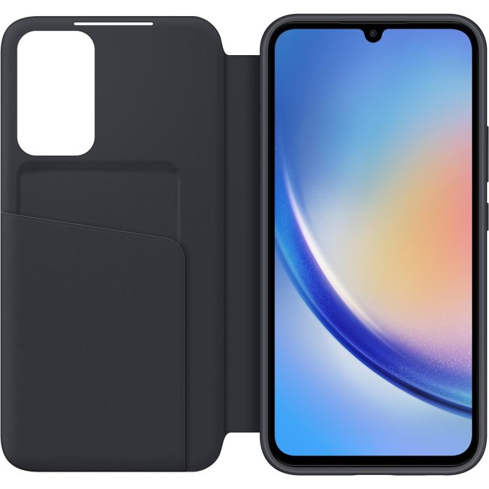 Samsung EF-ZA346 Smart View Wallet Case para Galaxy A34 5G, Funda Cartera con Bolsillo para Tarjetas, Negro, 6.6" 2