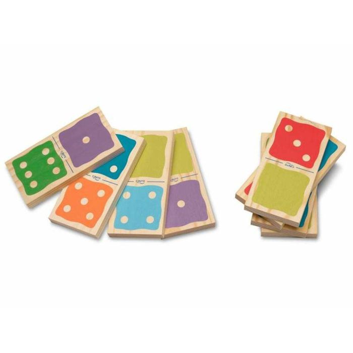 Juego domino gigante madera 21x21x13 1 Juego domino gigante madera 21x21x13 1