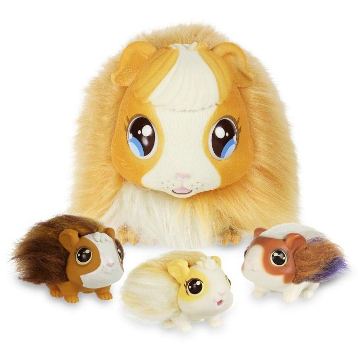 Little Live Pets Cobaya Mamá Interactiva con Casa de Lujo, +20 Sonidos y 3 Crías Bebés Sorpresa Recién Nacidas 33 cm 3