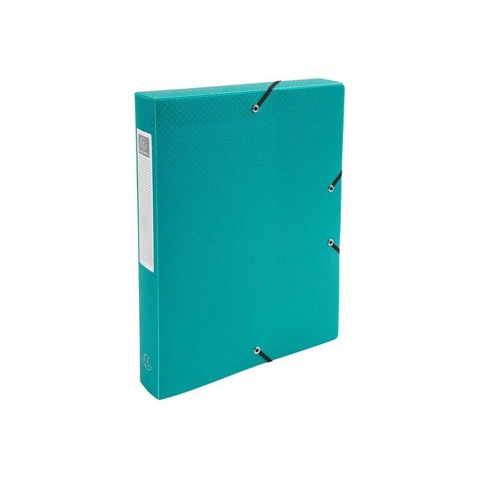 Carpeta De Proyectos Exacompta Exabox Pp Liso Opaco A4 Gomas 4 Cm Verde 8 unidades