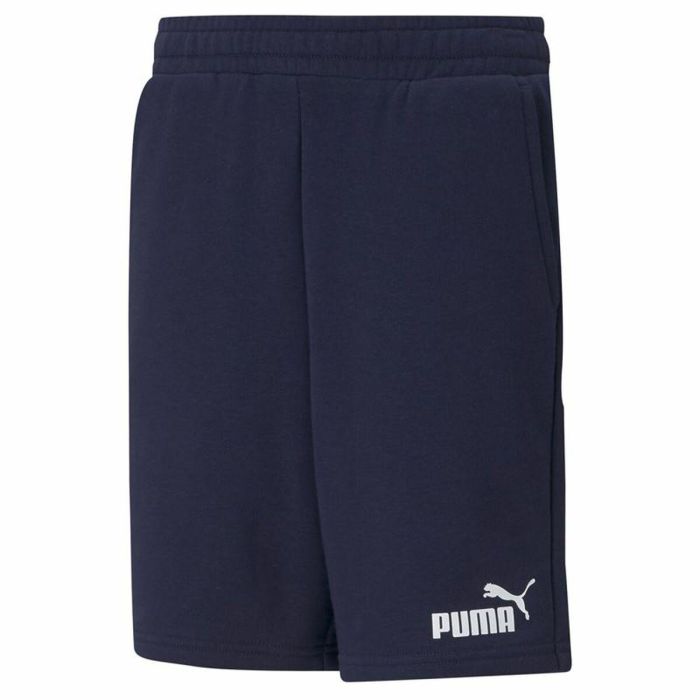 Pantalones Cortos Infantiles Puma Essentials Azul marino 0 Pantalones Cortos Infantiles Puma Essentials Azul marino 0