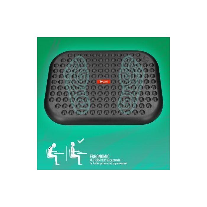 NGS FOOTNEST Reposapiés Ergonómico Inclinable Ajustable 448 x 335mm 3