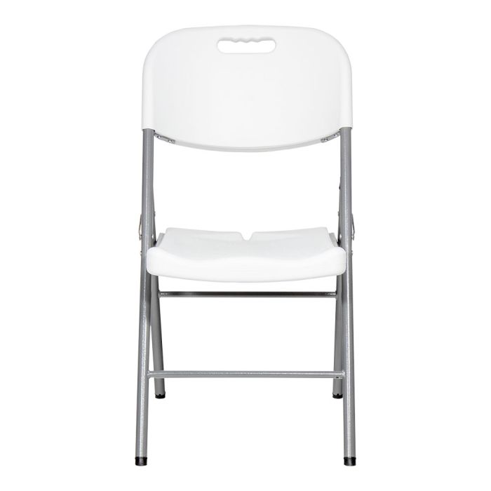 Silla plegable blanca 86,5 x 47 x 54cm asiento 40 x 42cm edm 1