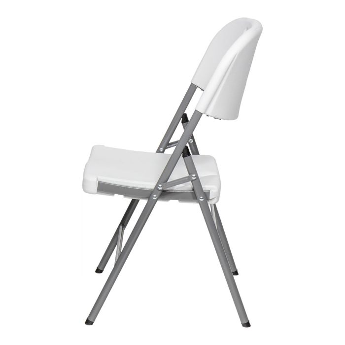 Silla plegable blanca 86,5 x 47 x 54cm asiento 40 x 42cm edm 2