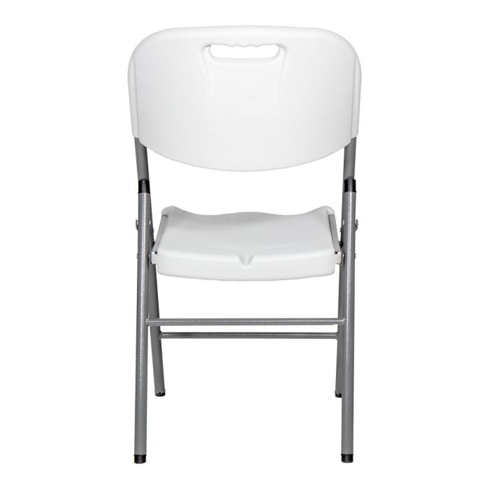 Silla plegable blanca 86,5 x 47 x 54cm asiento 40 x 42cm edm 3