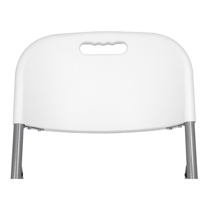 Silla plegable blanca 86,5 x 47 x 54cm asiento 40 x 42cm edm 6