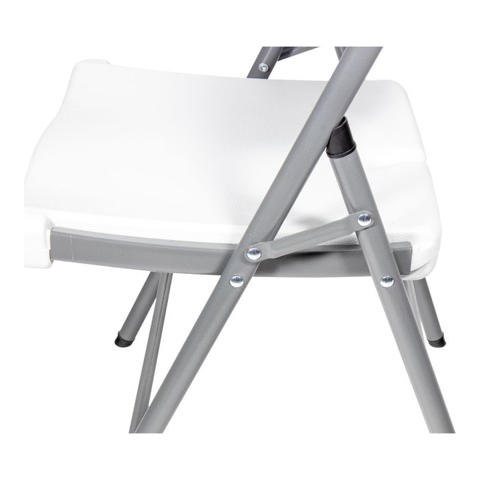 Silla plegable blanca 86,5 x 47 x 54cm asiento 40 x 42cm edm 7