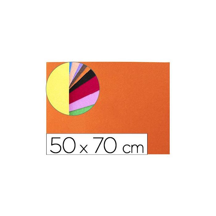 Goma Eva Liderpapel 50x70 cm 60 gr-M2 Espesor 2 mm Textura Toalla Naranja Goma Eva Liderpapel 50x70 cm 60 gr-M2 Espesor 2 mm Textura Toalla Naranja