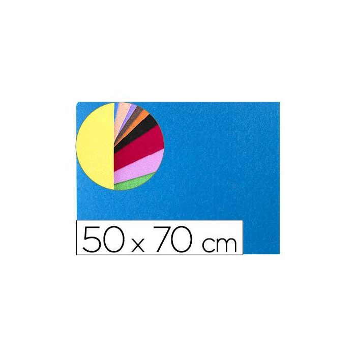 Goma Eva Liderpapel 50x70 cm 60 gr-M2 Espesor 2 mm Textura Toalla Azul 10 unidades