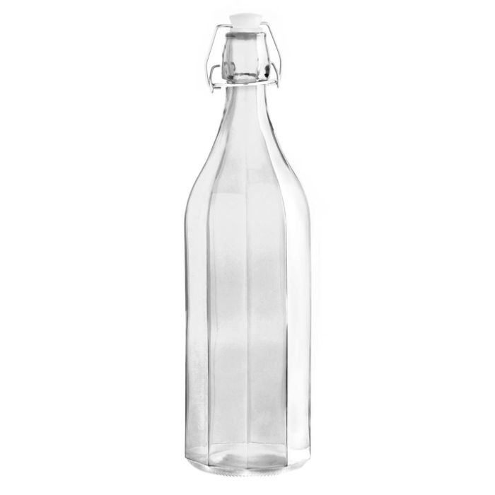 Botella Mesa Vidrio con Tapón Granity Quid 1 L (6 Unidades)