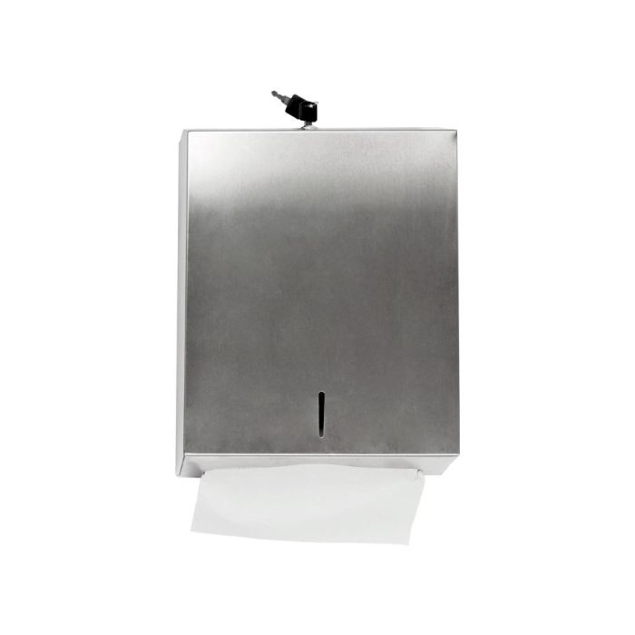 Dispensador Q-Connect De Toallitas De Papel Acero Inoxidable 283x100X365 mm 6