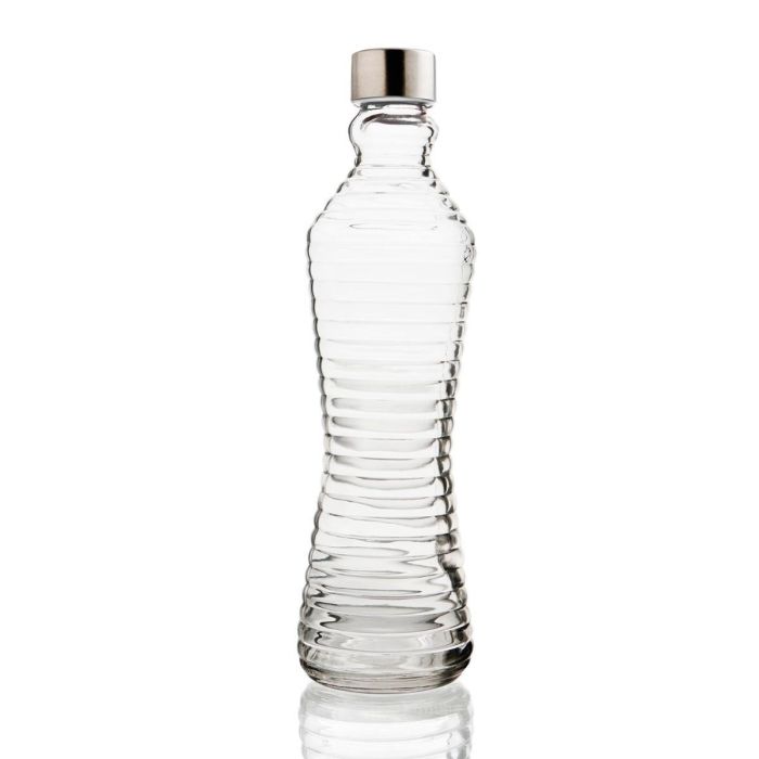 Botella Mesa Vidrio con Tapón Line Quid 1 L (6 Unidades)