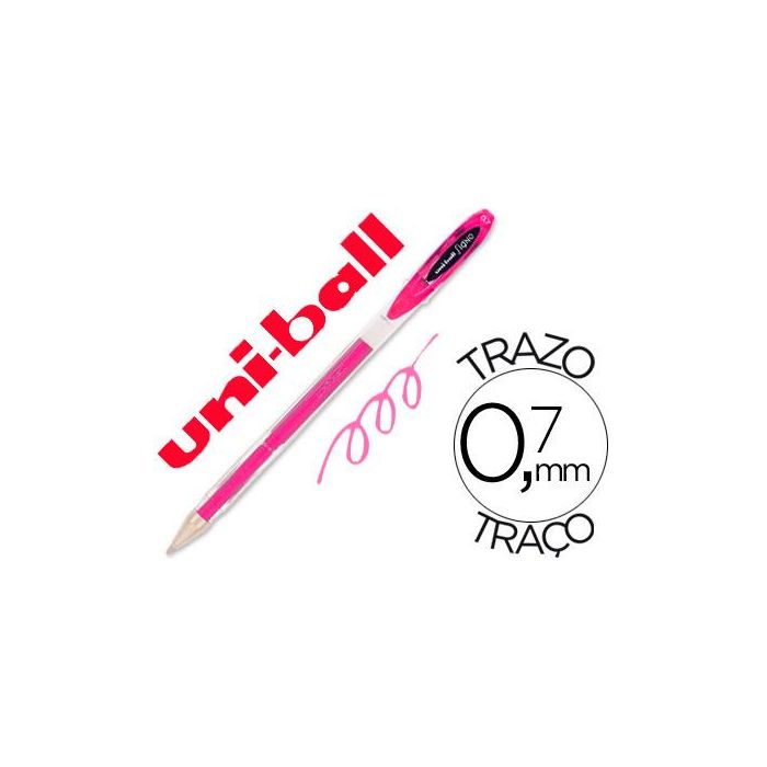 Uniball Rollerball Signo Um-120 0.7 mm Rosa Caja 12 Ud