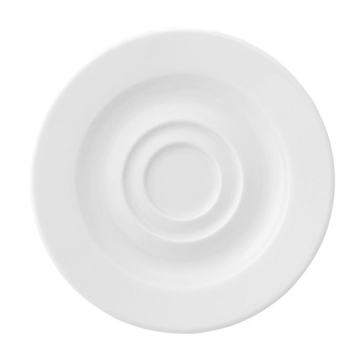 Plato Ariane Prime Espresso Cerámica Blanco 13 cm (12 Unidades)