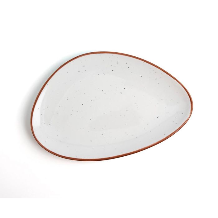 Plato Triangular Porcelana Terra Ariane 29 cm (6 Unidades)