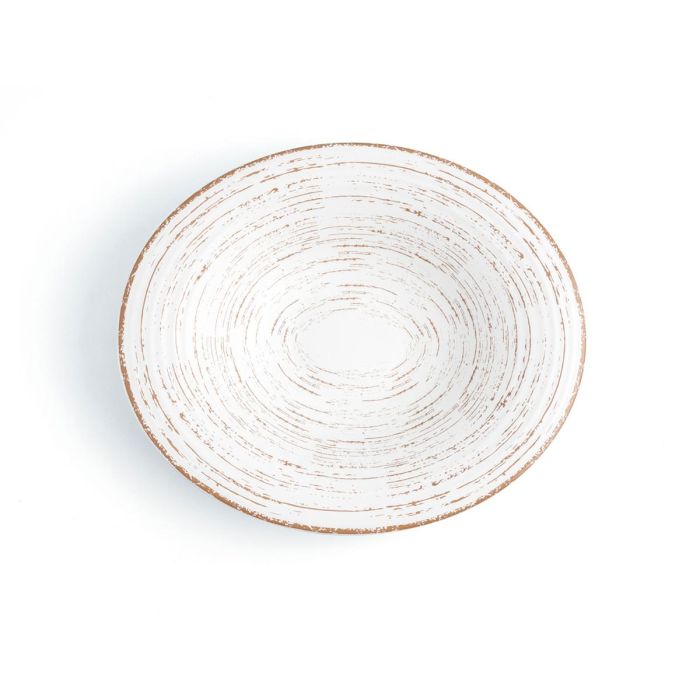 Plato Hondo Porcelana Tornado White Ariane 29 cm