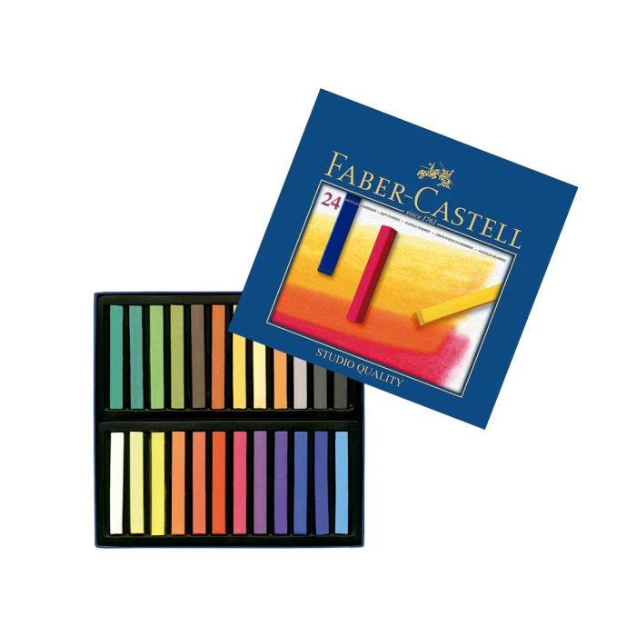 Tiza Pastel Faber Castell Estuche Carton De 24 Unidades Colores Surtidos 1