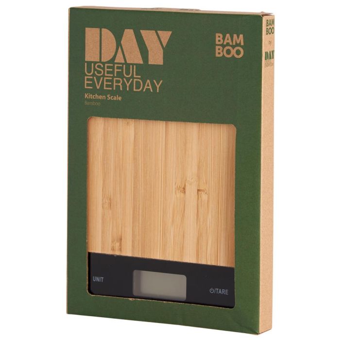 Báscula de cocina digital bambú 5kg bamboo day 1