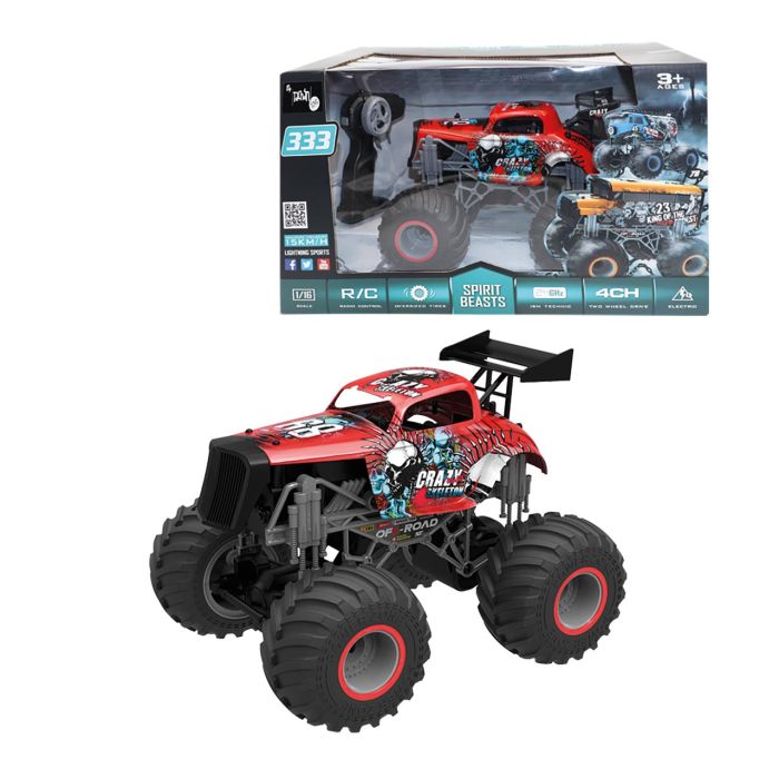 Monster Car Sport Rc Escala 1:16 Colores Surtidos 2 Monster Car Sport Rc Escala 1:16 Colores Surtidos 2