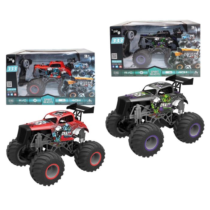 Monster Car Sport Rc Escala 1:16 Colores Surtidos 0 Monster Car Sport Rc Escala 1:16 Colores Surtidos 0