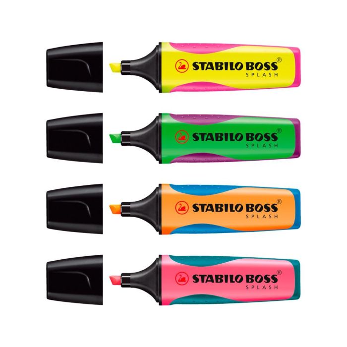 Rotulador Stabilo Boss Splash 75 Expositor Sobremesa De 15 Unidades Colores Surtidos 1