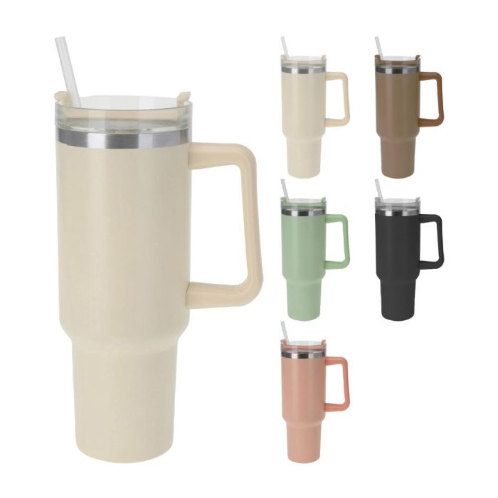 Taza termo de viaje 1200 ml colores variados