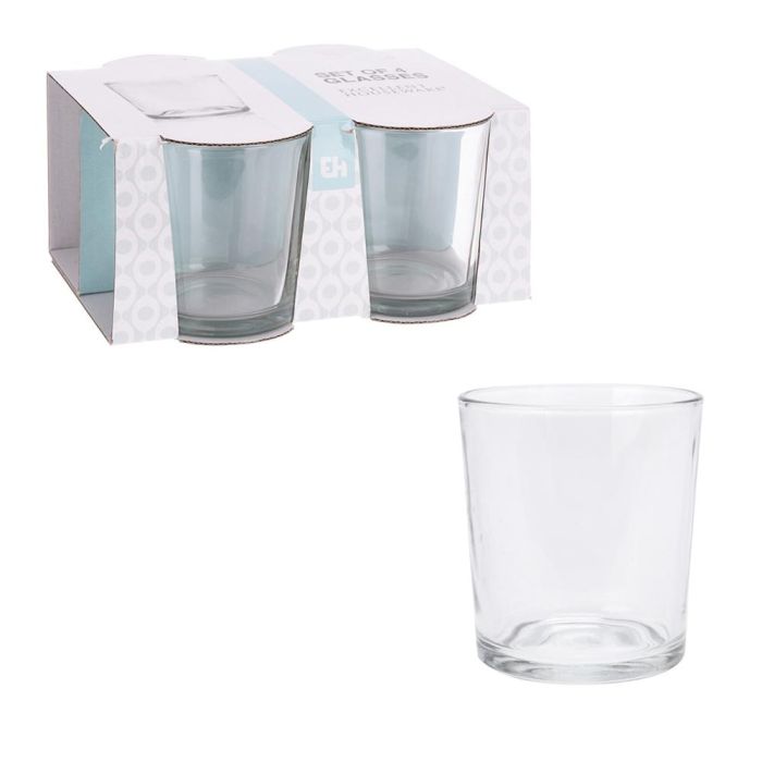 Set 4 vasos agua 280 ml, ye6000410, excellent houseware