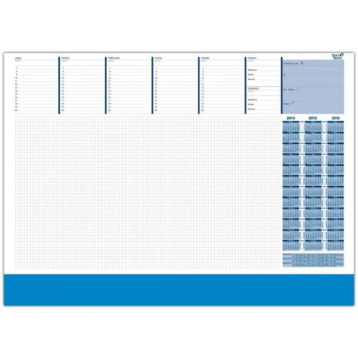 Planning Sobremesa Semanal Quo Vadis Escribania Esp Su8200 42x59,5 cm