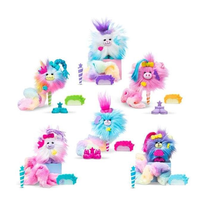 Juego peluche amiguitos algodón de azúcar.gira y agita el cono, descubrirás un peluche al que peinar, y customizar - modelos surtidos 3 Juego peluche amiguitos algodón de azúcar.gira y agita el cono, descubrirás un peluche al que peinar, y customizar - modelos surtidos 3