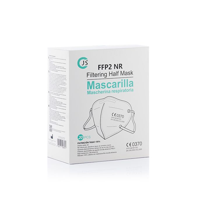 Mascarilla de Protección Respiratoria FFP2 NR JS MY-001 Gris (Pack de 20) 1