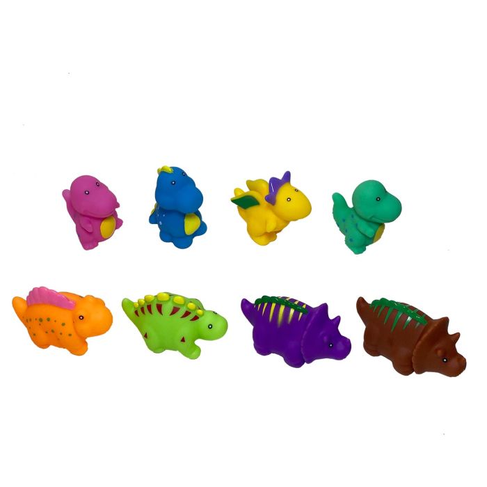 Bolsa Figuras De Baño Dinosaurios X8 Tachan 1
