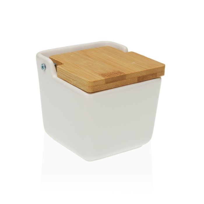 Salero Pequeño Blanco Versa 8.8x8.3x8.8 cm - Dolomita (6 Unidades) Salero Pequeño Blanco Versa 8.8x8.3x8.8 cm - Dolomita (6 Unidades)