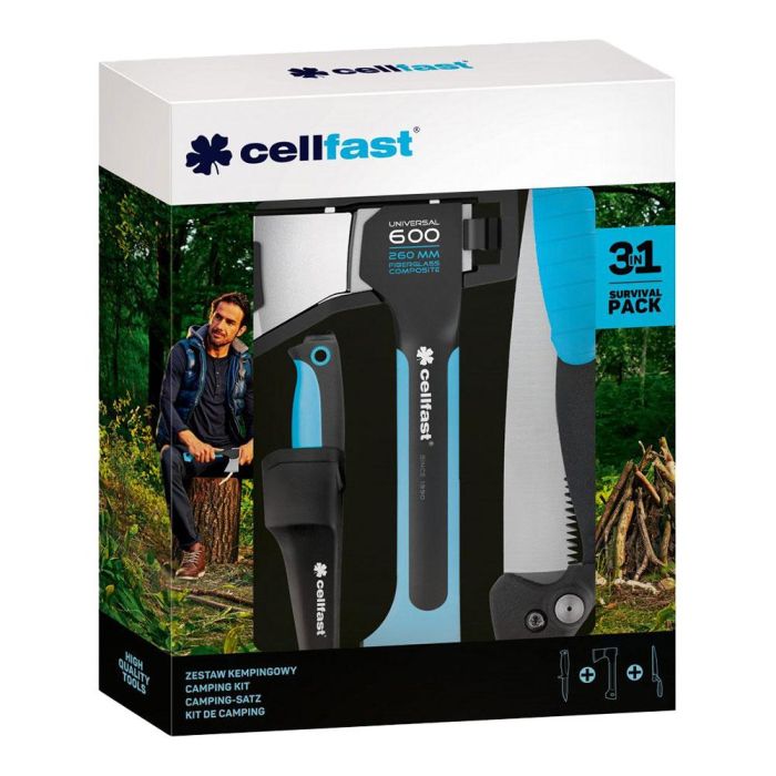 Kit de camping 3 herramientas de corte cellfast 4