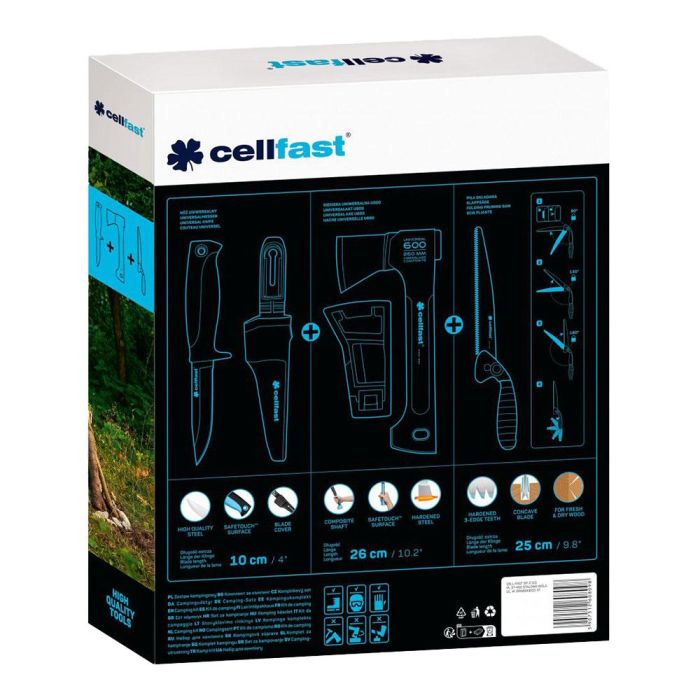 Kit de camping 3 herramientas de corte cellfast 5