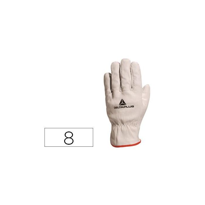 Guantes Deltaplus Piel Vacuno Especial Para Todo Tipo De Trabajos El Mas Vendido Del Mercado Talla 8