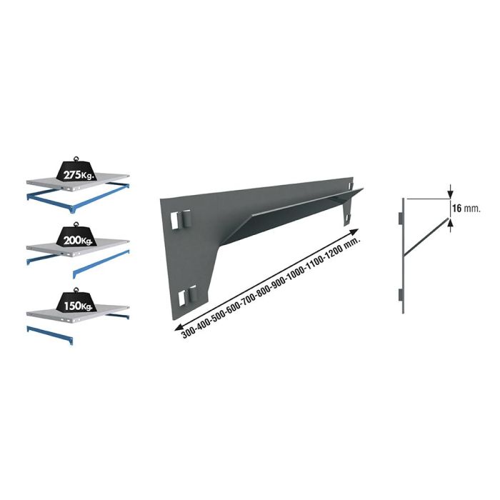 Larguero sclick 800mm gris. simon rack 1 Larguero sclick 800mm gris. simon rack 1