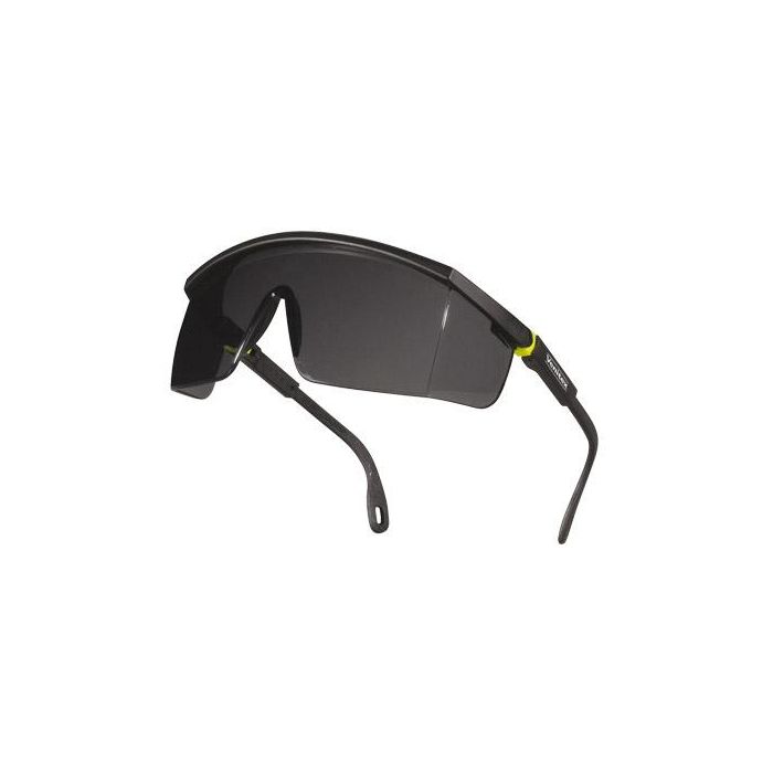 Gafas Deltaplus De Proteccion Policarbonato Monobloque Ahumado Color Gris-Amarilla Uv400