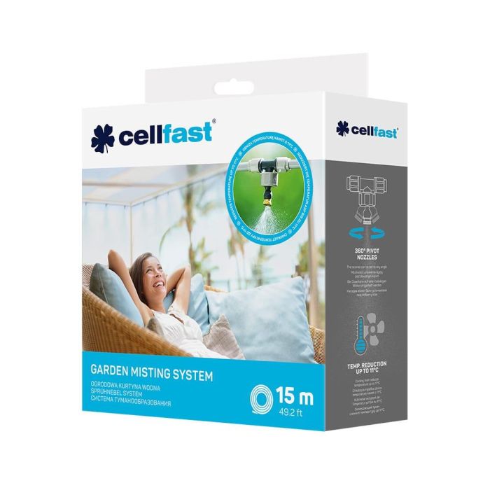 Set de nebulización/climatización para exterior de 15m cellfast 1