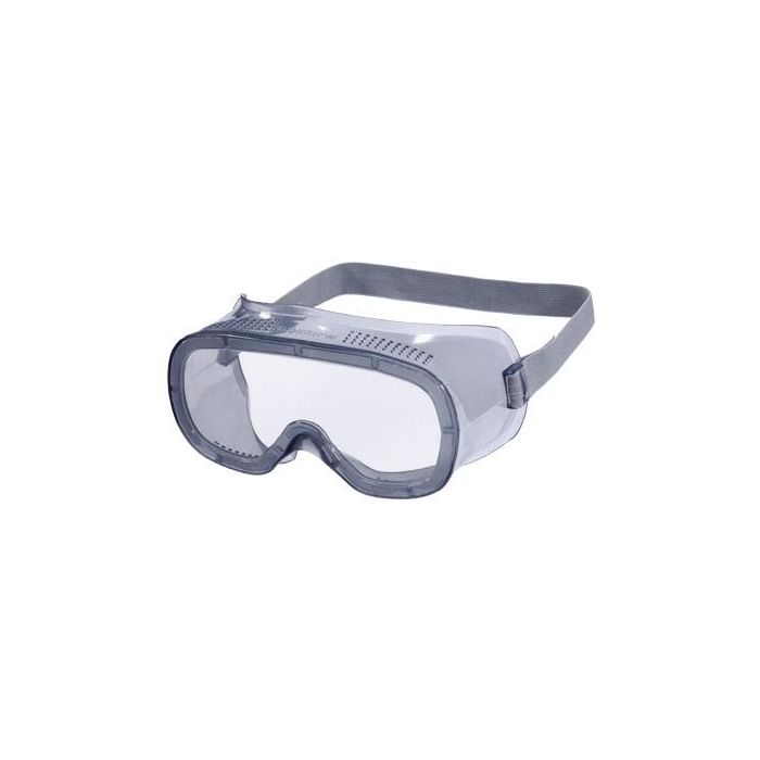 Gafas De Proteccion Deltaplus Panoramicas Montura Flexible De Pvc Ventilacion Directa Talla Ajustable Color Gris