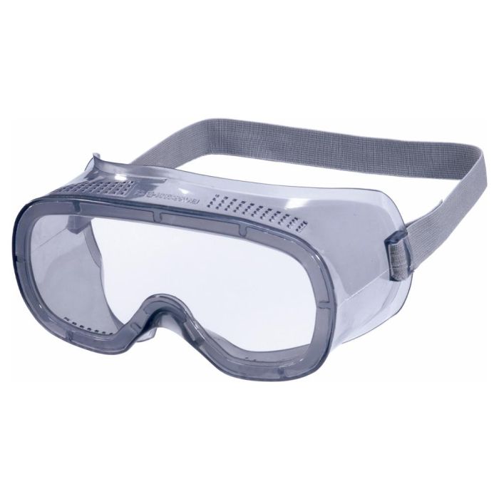 Gafas De Proteccion Deltaplus Panoramicas Montura Flexible De Pvc Ventilacion Directa Talla Ajustable Color Gris 1