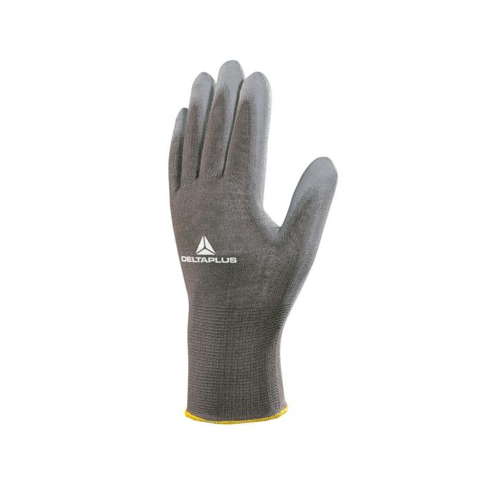 Guantes Deltaplus Poliester Antideslizante Lavable Especial Para Manipulacion Y Manutencion Gris Talla 10 1