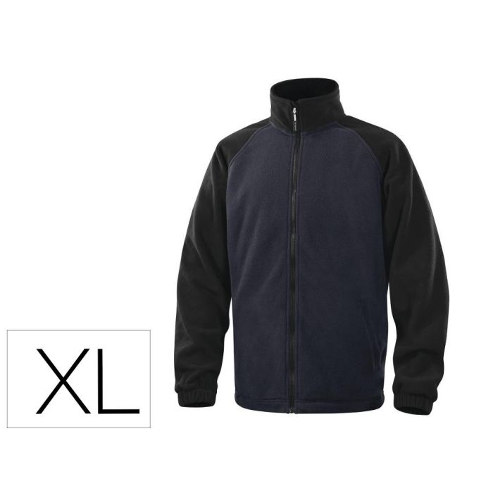 Chaqueta Deltaplus Polar Con Cremallera 2 Bolsillos Color Azul Talla XL