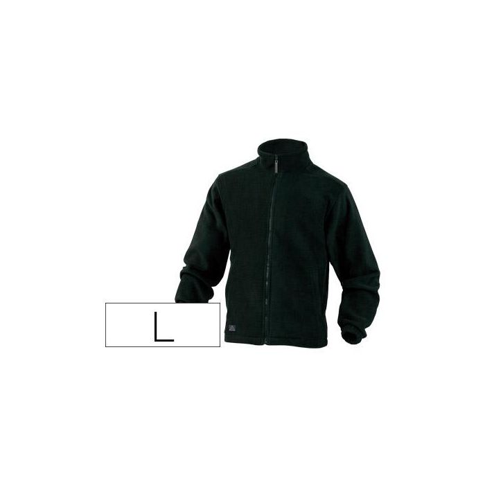 Chaqueta Deltaplus Polar Con Cremallera 2 Bolsillos Color Negro Talla L