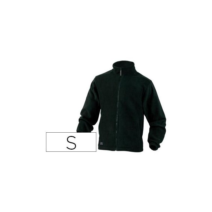 Chaqueta Deltaplus Polar Con Cremallera 2 Bolsillos Color Negro Talla S