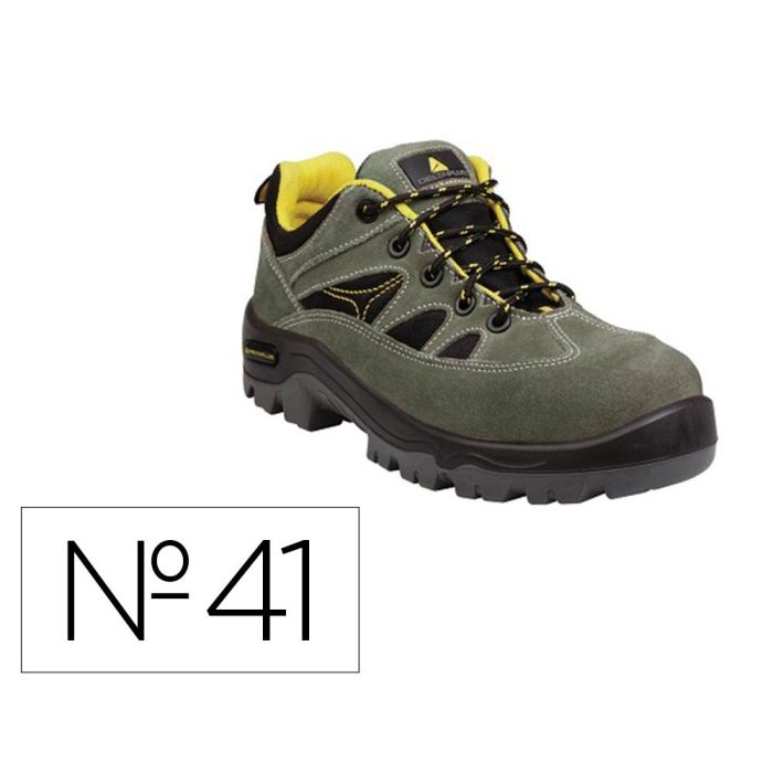 Zapatos De Seguridad Deltaplus Trek De Piel Serraje Puntera Y Suela Composite Verde Talla 41