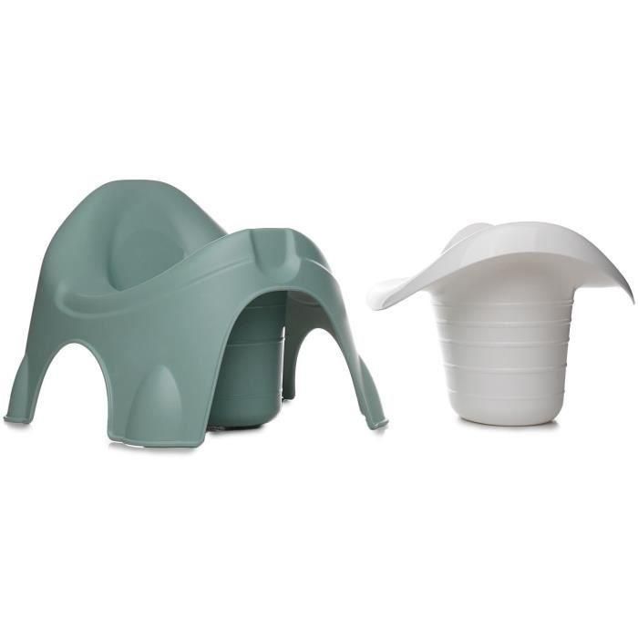 Thermobaby THE3023191719763 Orinal IDEO Verde Salvia con Bol Extraíble, Ergonómico y Robusto 1