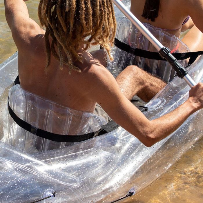 Kayak Hinchable Transparente con Accesorios Paros InnovaGoods 312 cm 2 plazas 22 Kayak Hinchable Transparente con Accesorios Paros InnovaGoods 312 cm 2 plazas 22