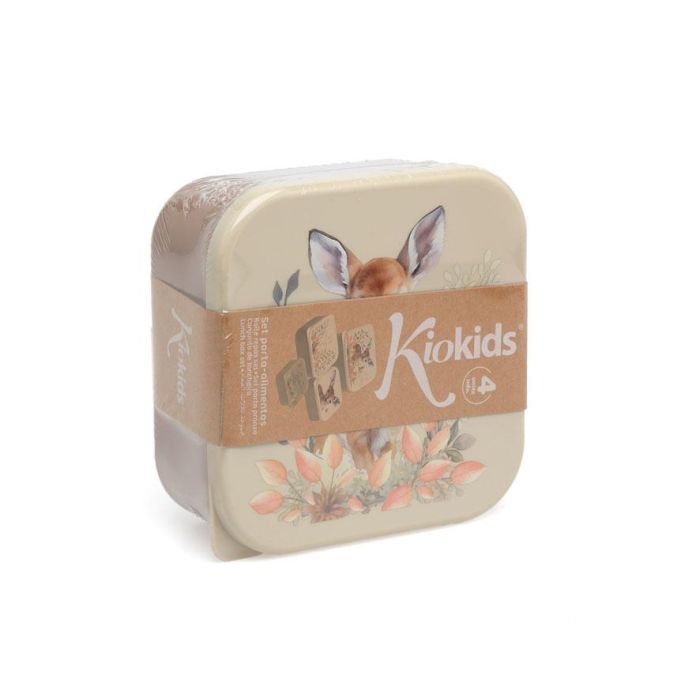 Kiokids Set Porta-Alimentos 4 Unidades Ciervo Beige Honey Colección +0 meses 5