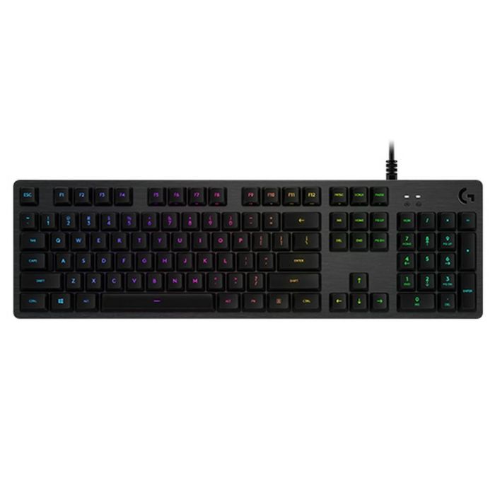 Logitech G G512 Teclado mecánico para juegos LIGHTSYNC RGB Carbono, alto rendimiento con interruptores mecánicos y relé USB Logitech G G512 Teclado mecánico para juegos LIGHTSYNC RGB Carbono, alto rendimiento con interruptores mecánicos y relé USB