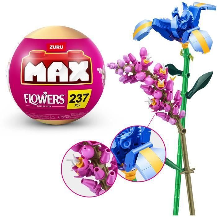 Juego de construcción - ZURU - Flores Largas - 243 piezas máximo - 10 diseños - Ramo para armar 5 Juego de construcción - ZURU - Flores Largas - 243 piezas máximo - 10 diseños - Ramo para armar 5